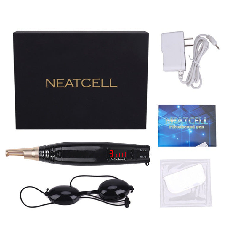Portable Beauty Device Plasma Pen for Face Spot Removal, Home Use, Black Gold Red Blue Light Picosecond Machine