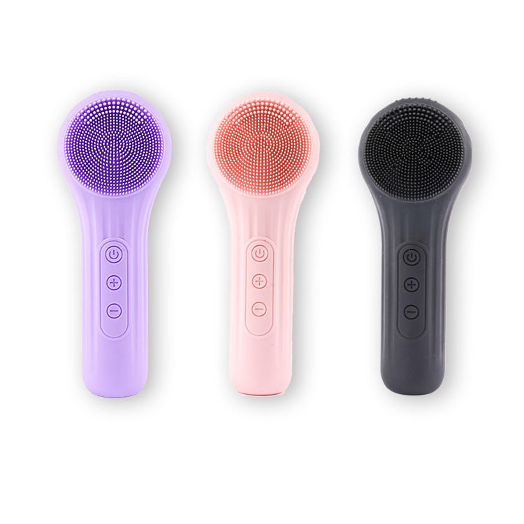 Facial Cleansing Device Silicone Facial Brush Ultrasonic Massage Import Instrument Electric Facial Cleaner Deep Pore Cleansing