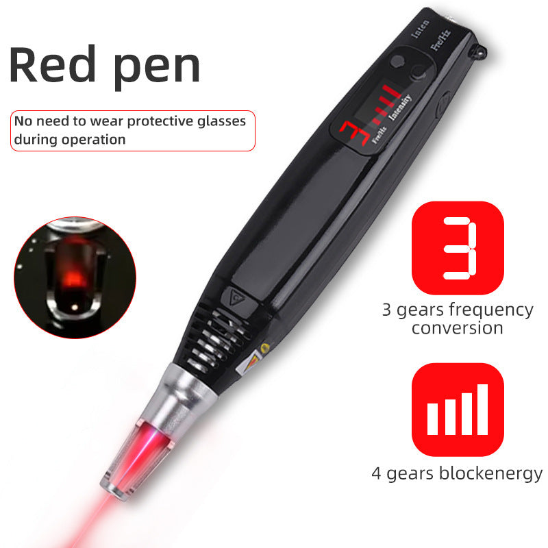 Portable Beauty Device Plasma Pen for Face Spot Removal, Home Use, Black Gold Red Blue Light Picosecond Machine